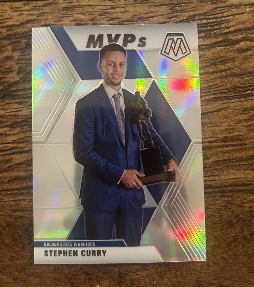 2019-20 Panini Mosaic - MVPs Stephen Curry #299 Silver Prizm