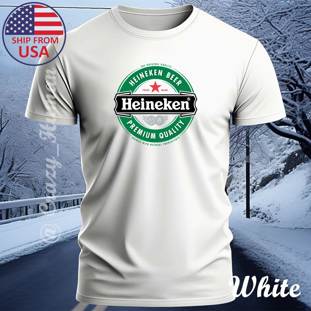 Heineken Beer Design Funny T-Shirt All Size Made In USA Free Shipping