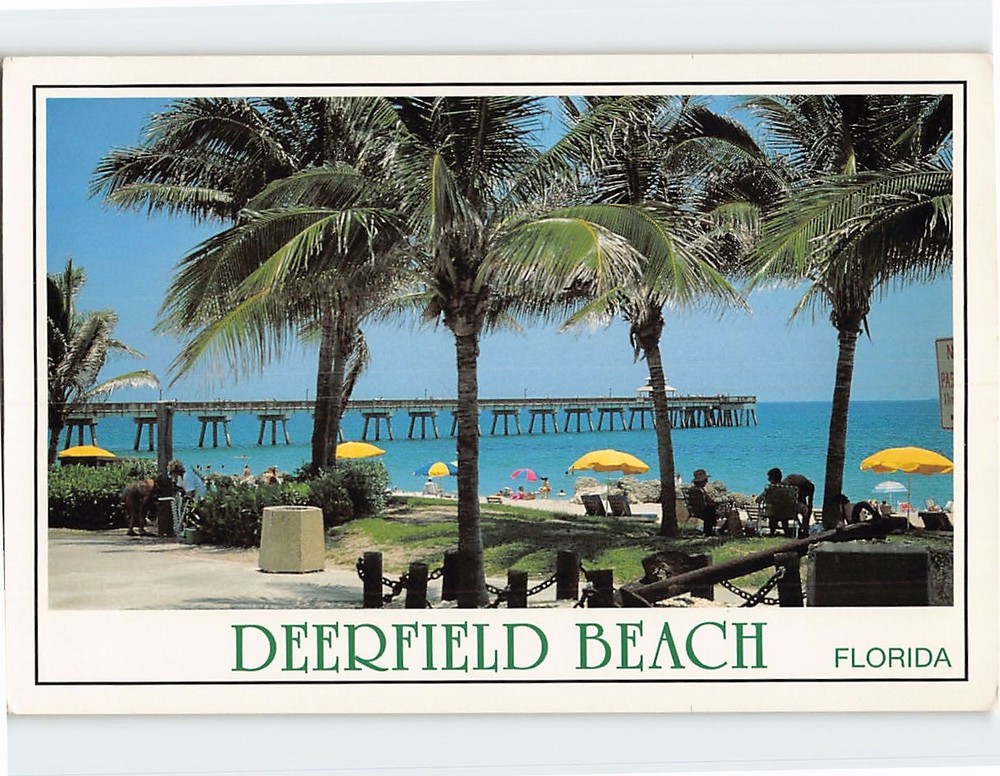 Postcard Scene in Deerfield Beach Florida USA