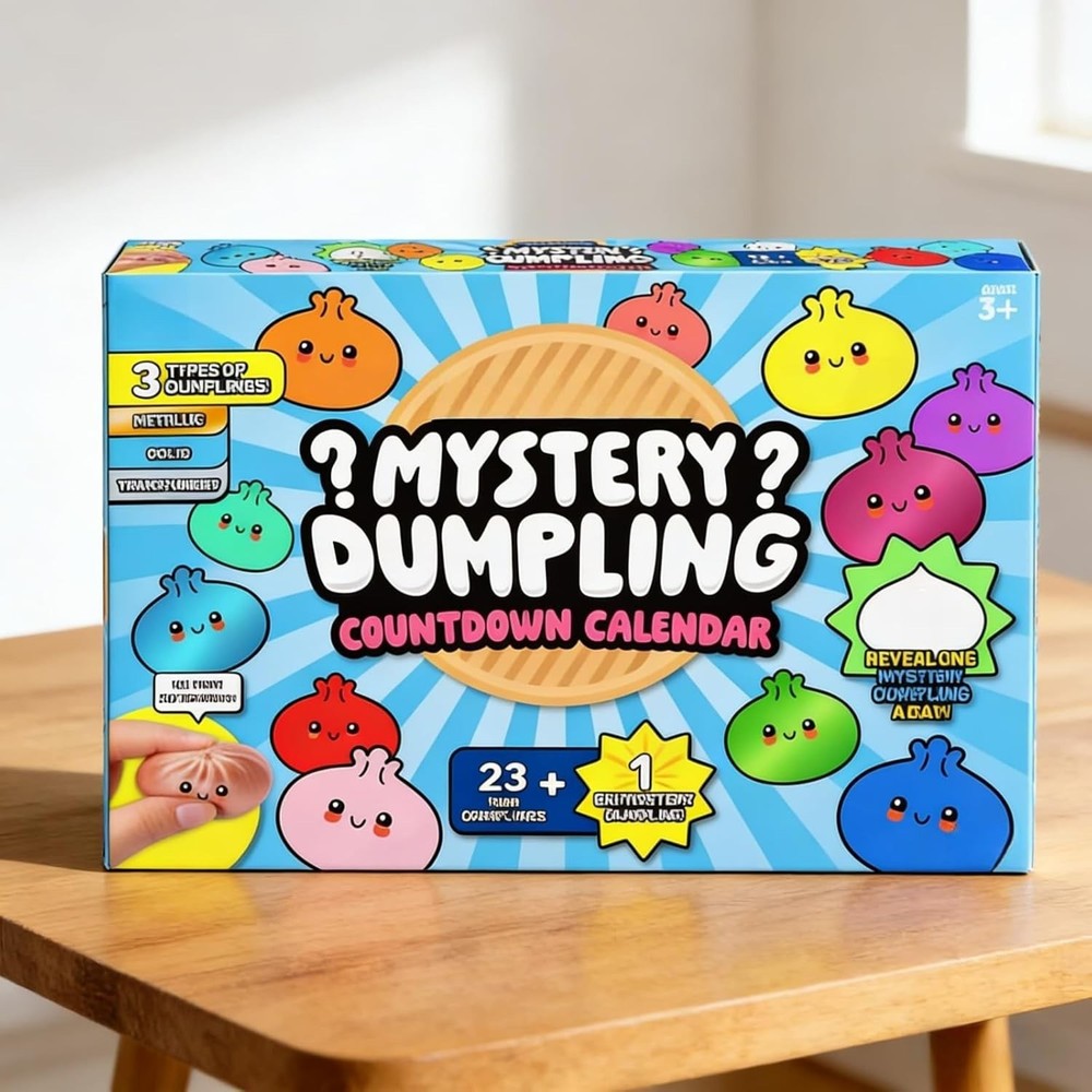 Mini Dumpling Squishies 2026 Advent Calendar 24PCS Mystery Squishy Toys Fidget