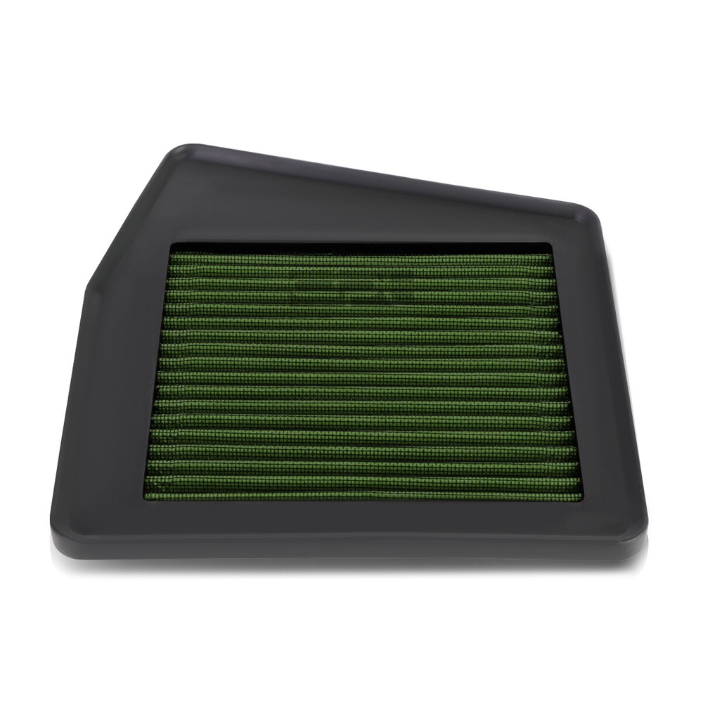 Fit 08-15 Non-Usdm Accord Green Reusable&Washable High Flow Drop In Air Filter