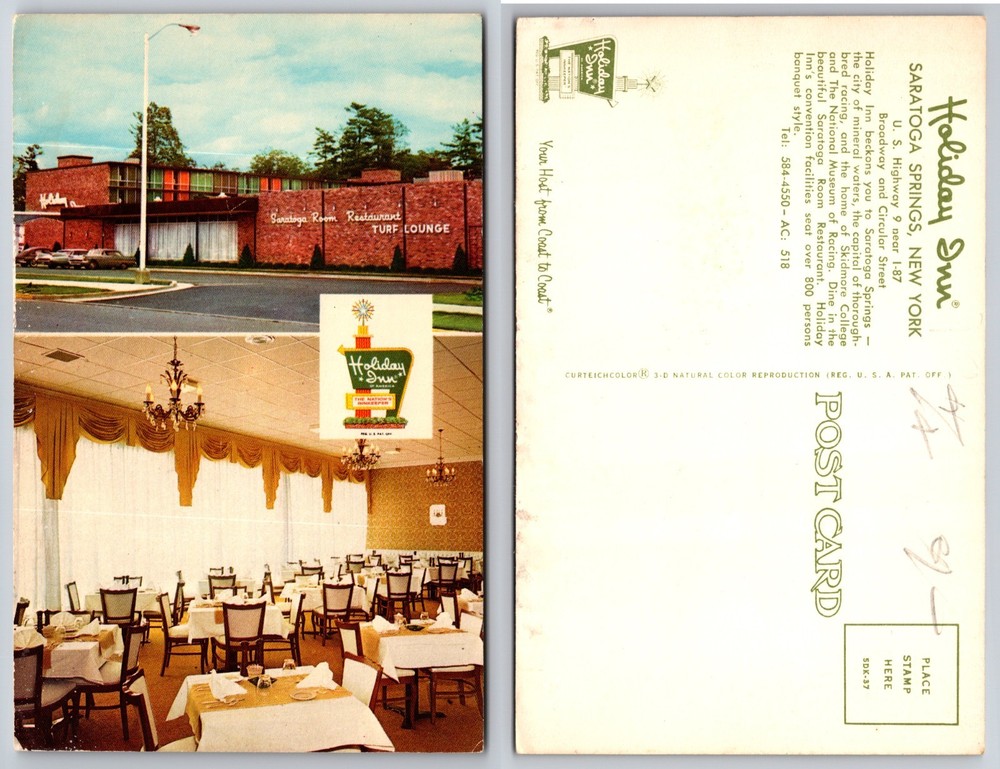 Holiday Inn Saratoga Springs New York Hotel Postcard