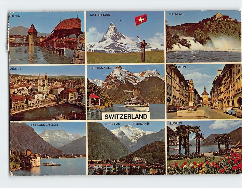 Postcard Scenes & Views Switzerland