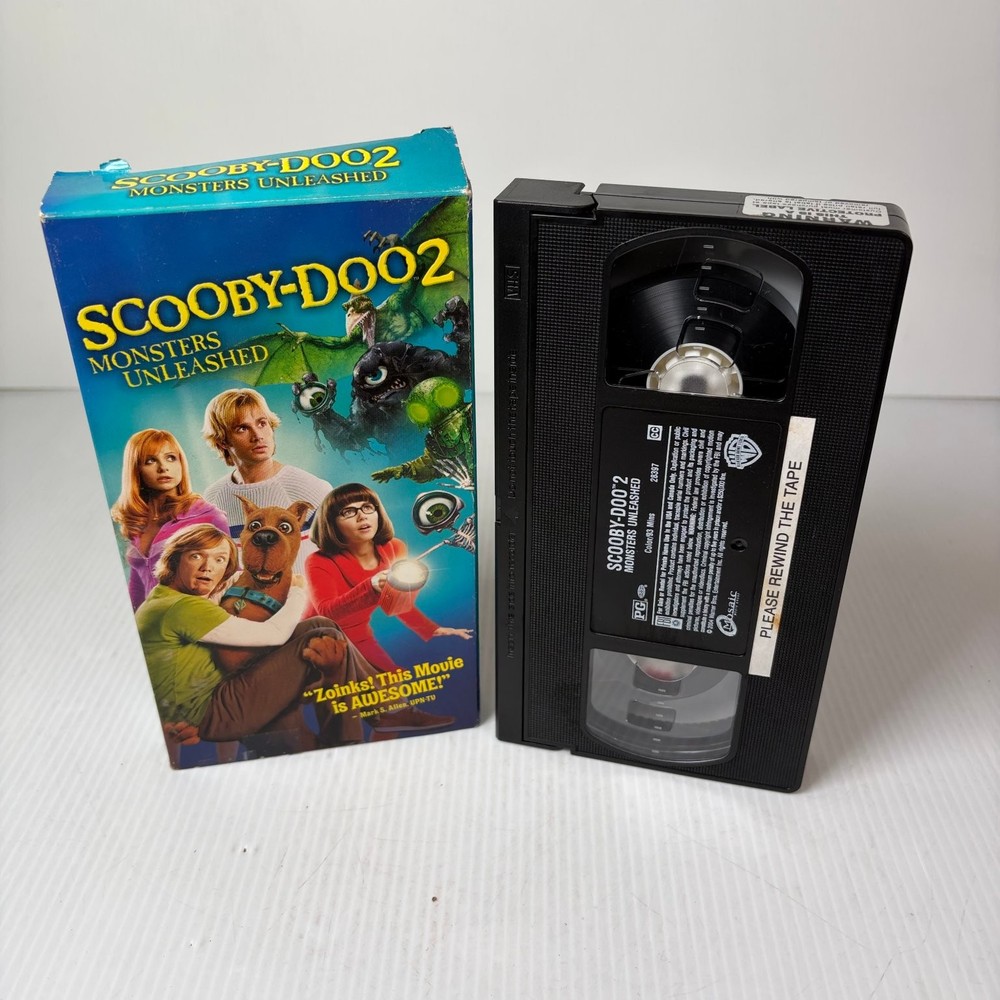 Scooby-Doo 2 Monsters Unleashed VHS 2004 Family Adventure Warner Bros.