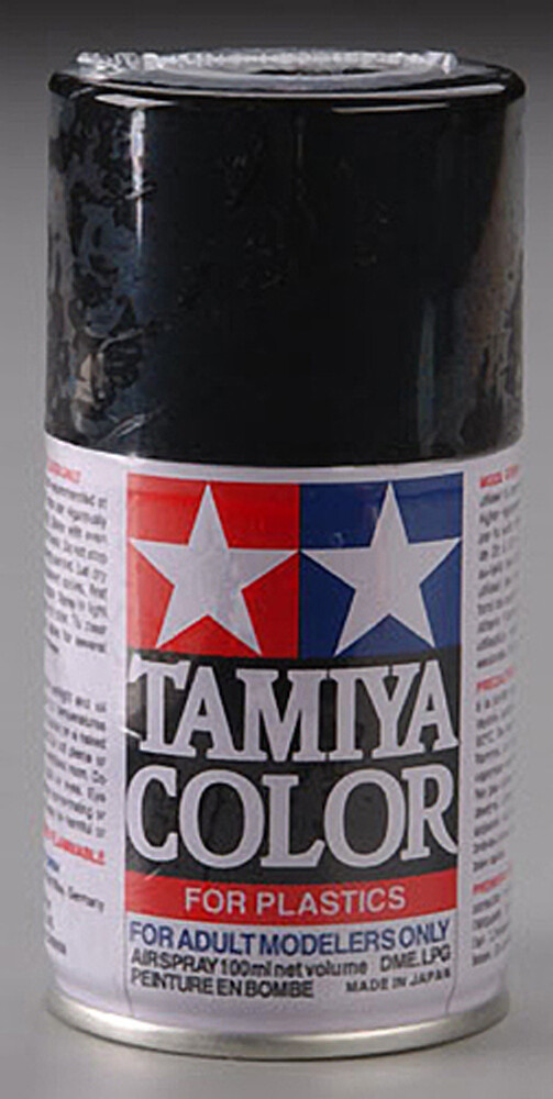 Tamiya 85006 - TS-6 Lacquer Spray Paint for Plastic, Matte Black