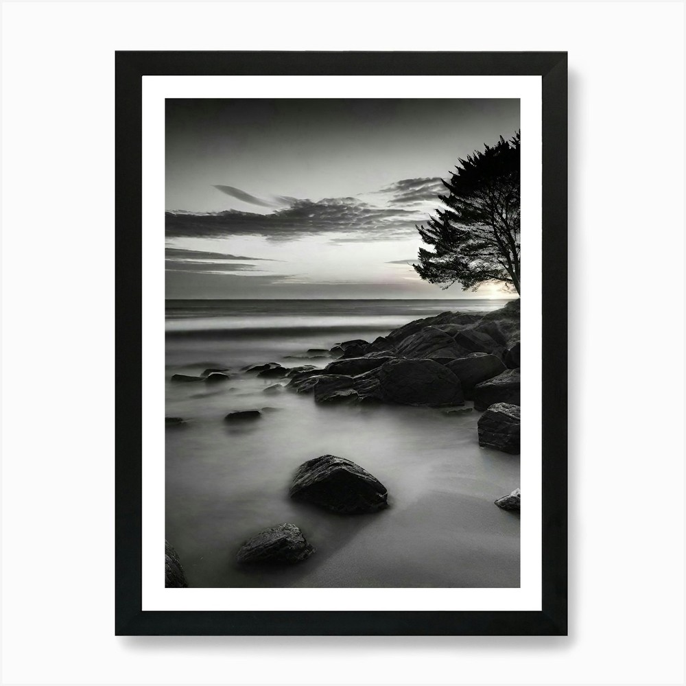 Lone Tree 28 Framed Canvas Art Print Wall Decor Picture