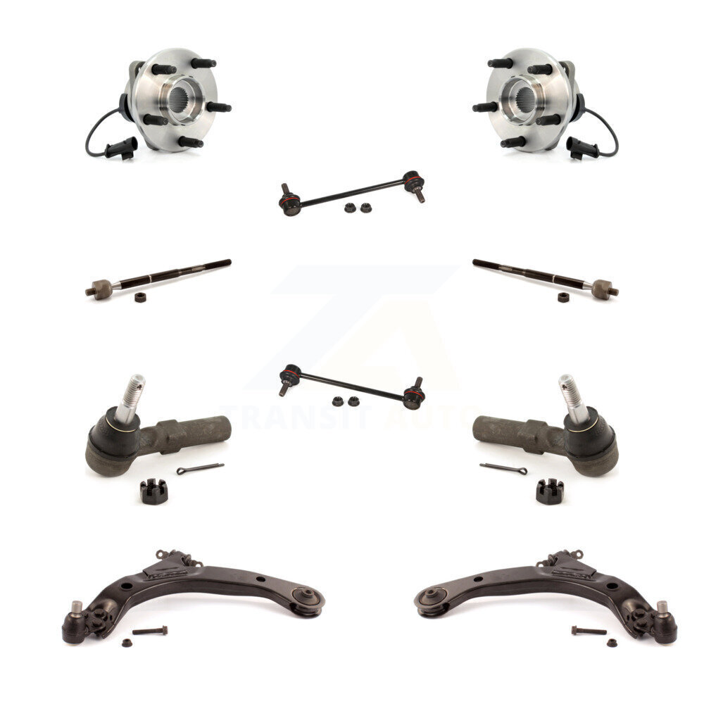 Bearing Lower Arm Outer Inner Tie Rod  Link Front Kit (10Pc) For Chevrolet