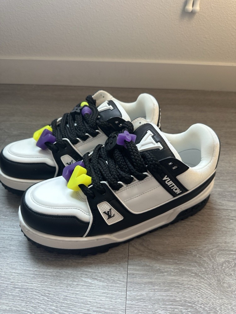 Louis Vuitton LV Trainer Maxi Sneakers – Men’s 10–11 – Black/White – Authentic