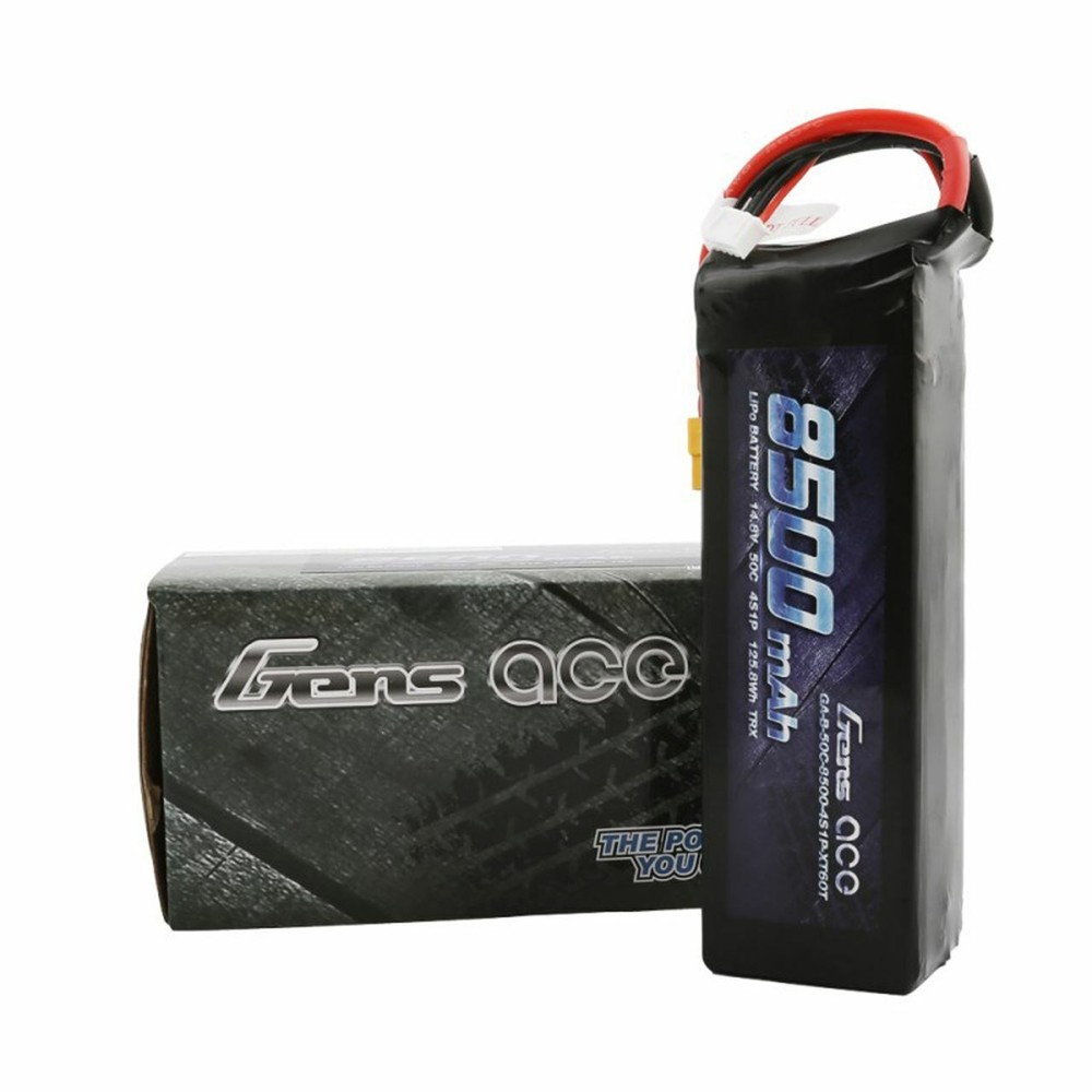 Gens ace 14.8V 60C 4S 8500mAh Lipo Battery Pack with XT60 Plug :Traxxas Xmaxx 8S-image