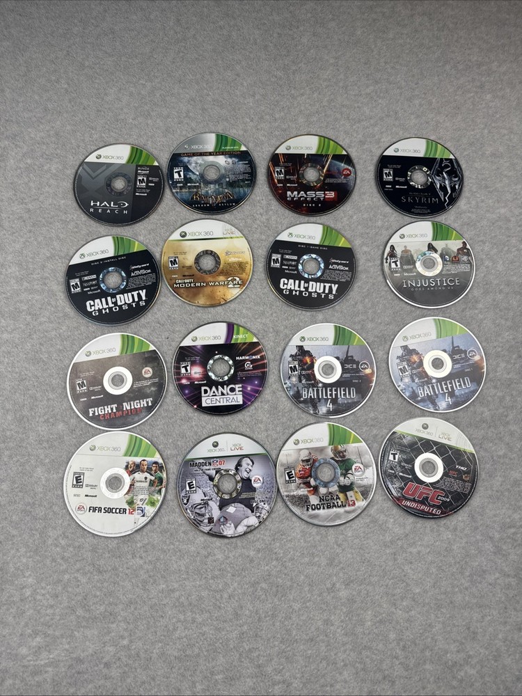 Xbox 360 Games Bundle Lot Of 16 Disc Only Games