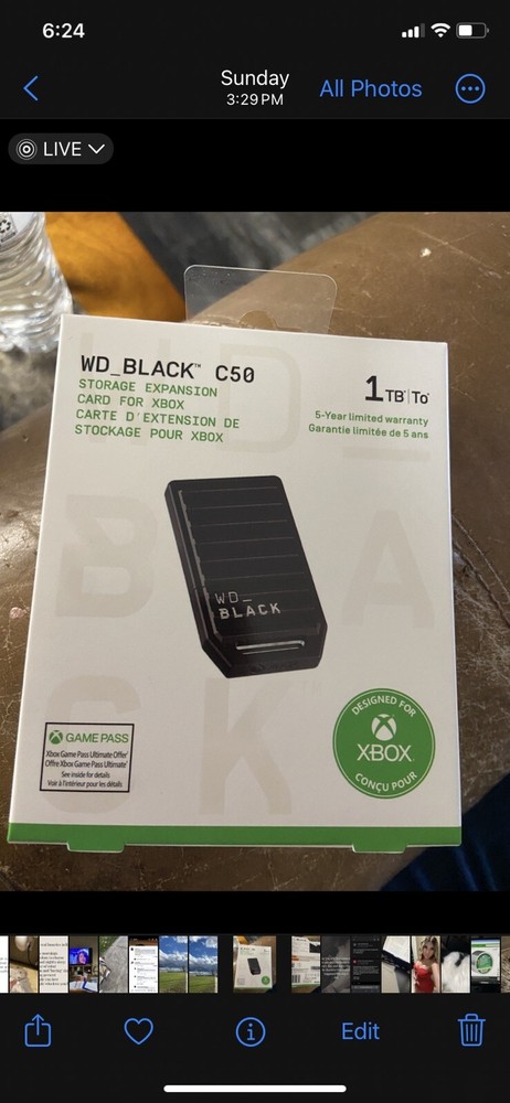 WD - BLACK C50 1TB Storage Expansion Card for Xbox Series X|S Gaming Console SSD