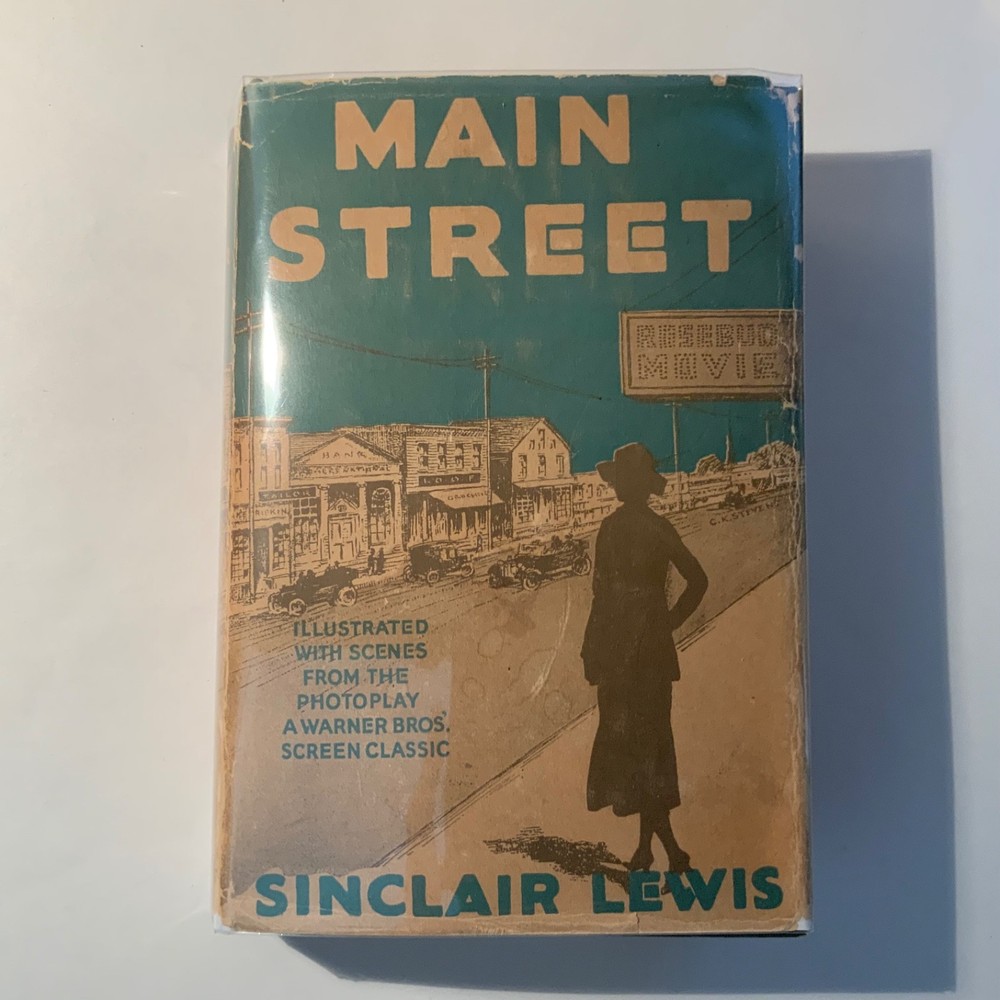Main Street by Sinclair Lewis 1923 Grosset & Dunlap photoplay edition - VG+ / VG