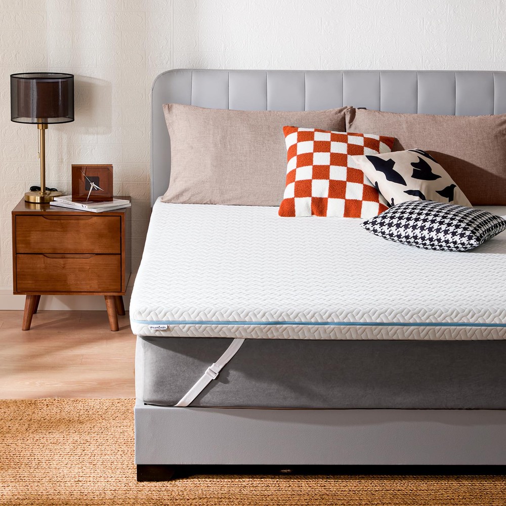 Queen 3 Inch Memory Foam Mattress Topper, Cooling Gel-Infused Bed Topper for ...