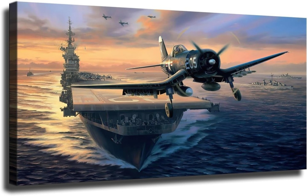 Vought F4U Corsair Poster 24x36 Aircraft Wall Art Print Home Decor Unframed