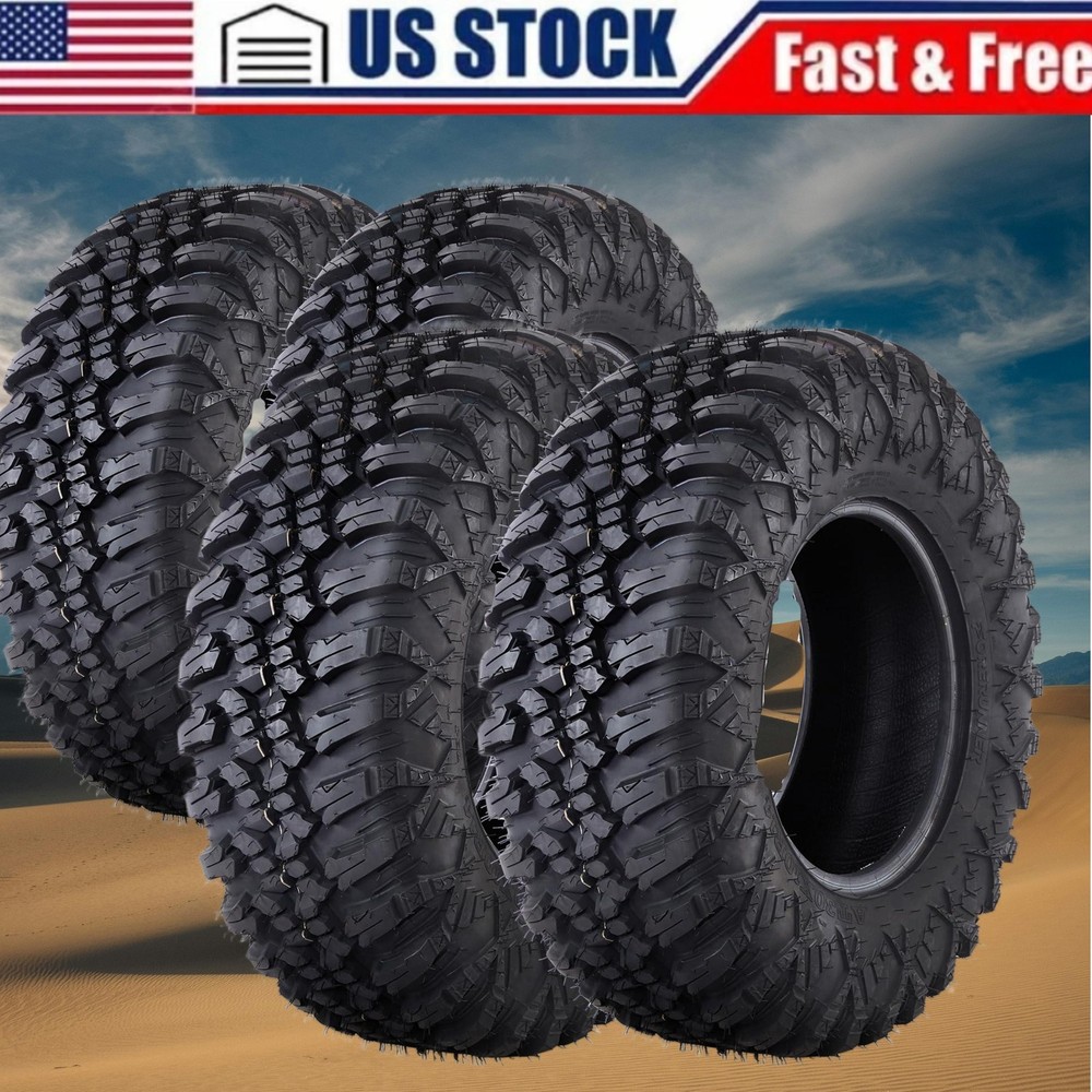 30x10-14 Radial ATV UTV Tires 30x10R14 8 PR All Terrain 8 Ply Mud Tire Set of 4