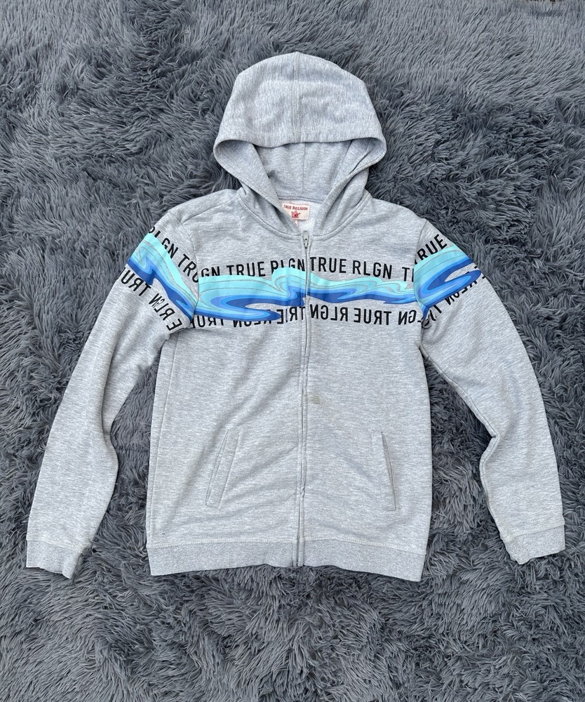Women's Large True Religion Zip Hoodie