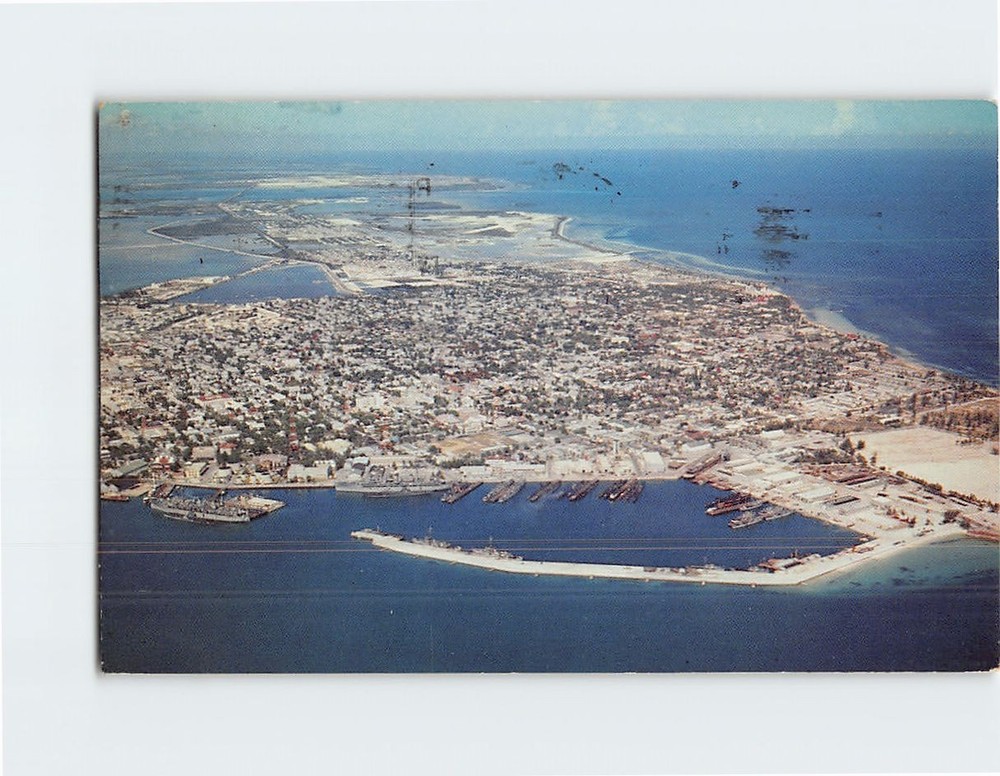 Postcard Aerial View of Key West Florida USA