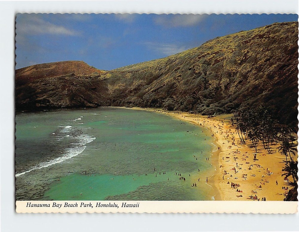 Postcard Hanauma Bay Beach Park Honolulu Hawaii USA