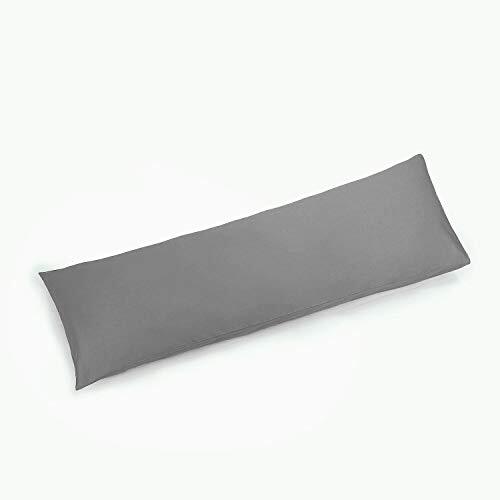 21x48 Grey Body Pillow Cover for Long Pillows 21x48 Inches