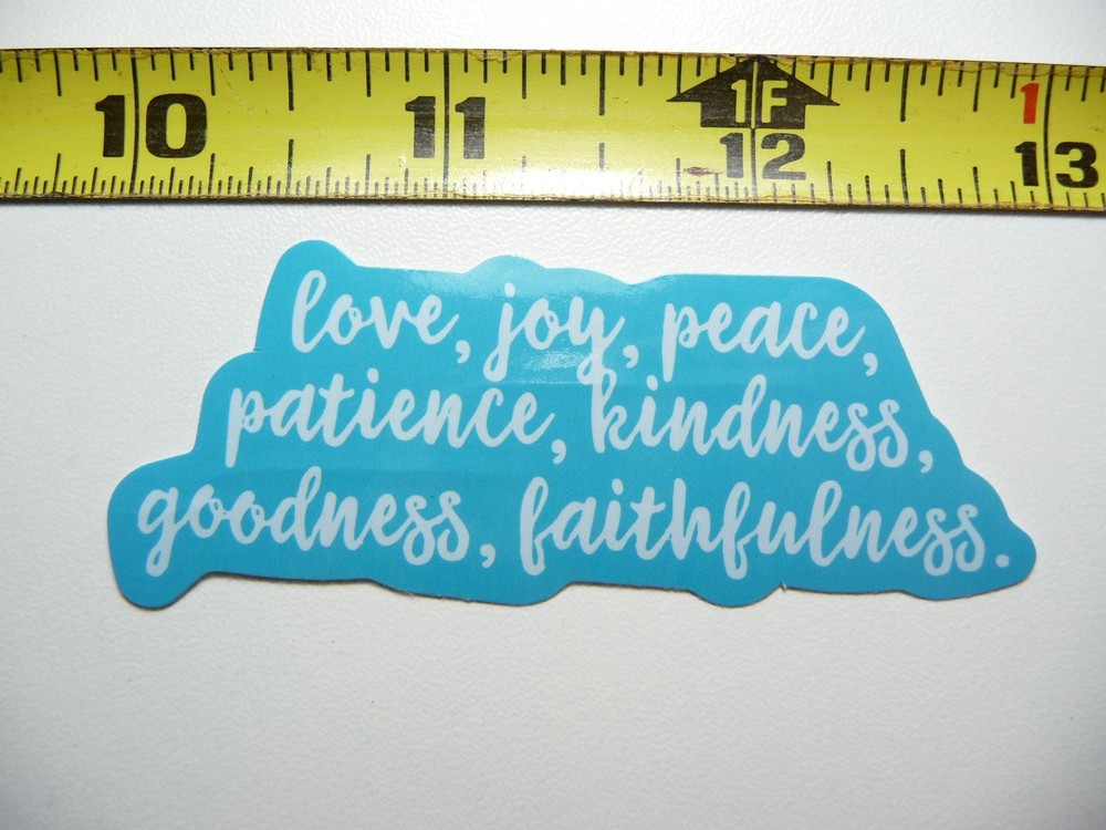 Christian Fruit of the Spirit Decal Sticker - Glossy Finish