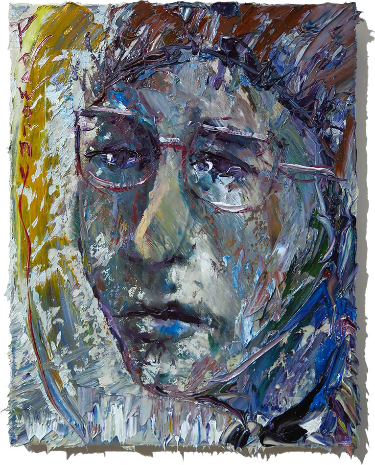 OIL PAINTING█UNIQUE EXPRESSIONISt ART█SIGNED OUTSIDER█ORIGINAL █PORTRAIT POP MAN