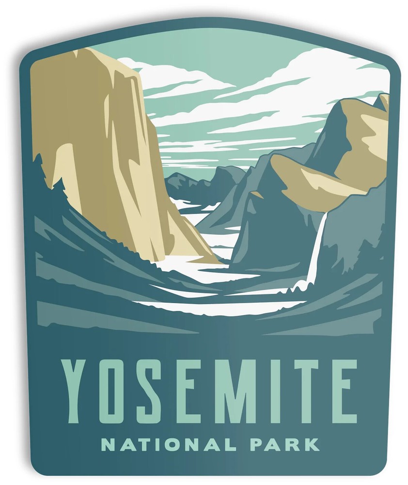 Yosemite National Park waterproof vinyl bumper sticker decal