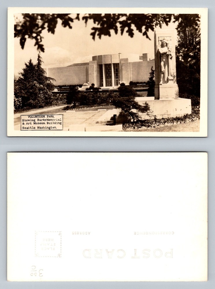 Seattle, WA-Washington Volunteer Park Burke Memorial Art Museum Vintage Postcard