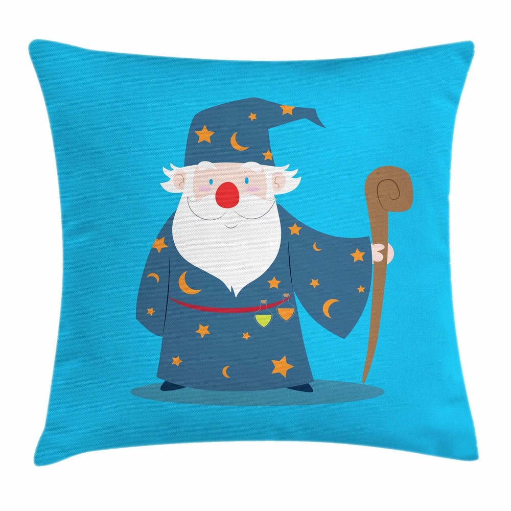 Ambesonne Wizard Throw Pillow Covers in 8 Sizes for Stylish Home Decor