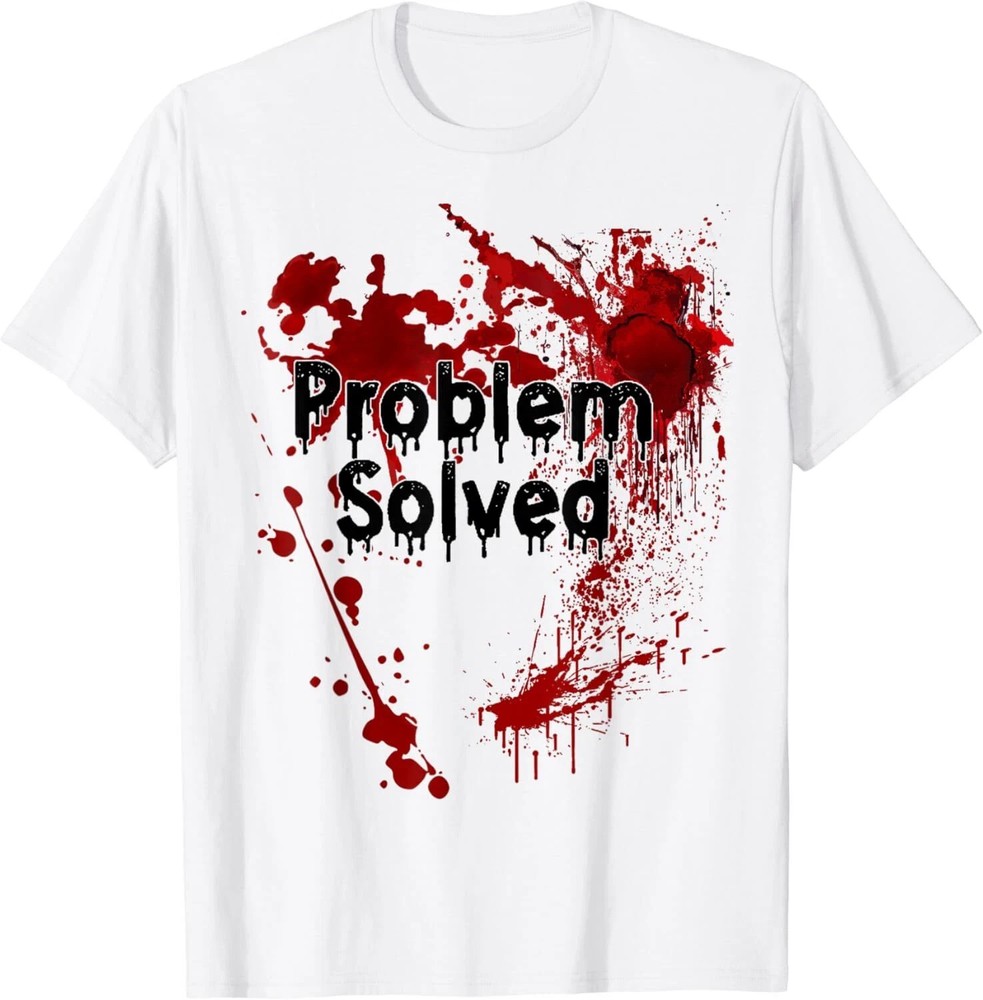 Problem Solved Halloween Print Unisex T-Shirt