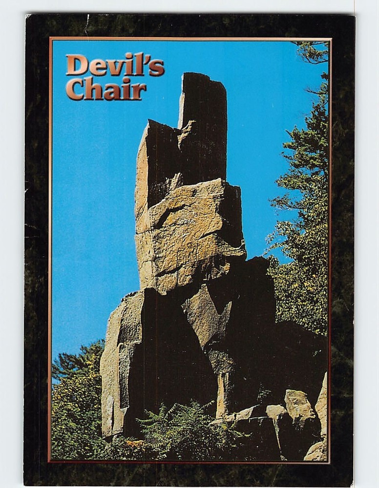 Postcard Devil's Chair Rock Formation St. Croix River Minnesota USA
