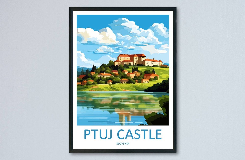 Ptuj Castle Travel Print Ptuj Castle Home Dcor Slovenia Art Print Ptuj Castle