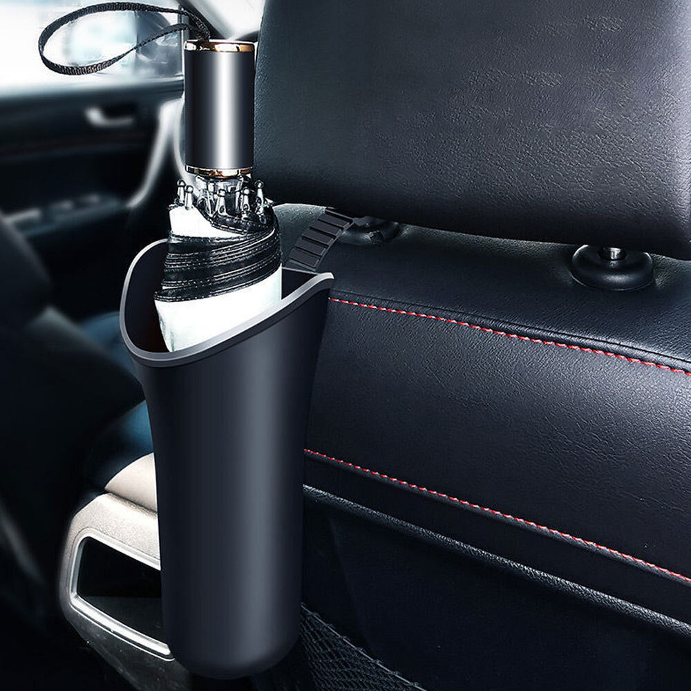 Car Umbrella Holder Hanger Bag Organizer Storage Box Hook Clip Accessories Black