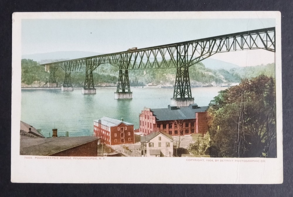 1904 Poughkeepsie Bridge NY Postcard - Detroit Photographic Co.