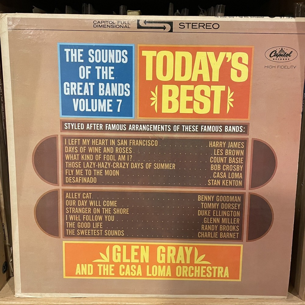 Glen Gray & The Casa Loma Orch. Sounds of the Great Bands Vol 7 ~ ST 1938 LP  NM