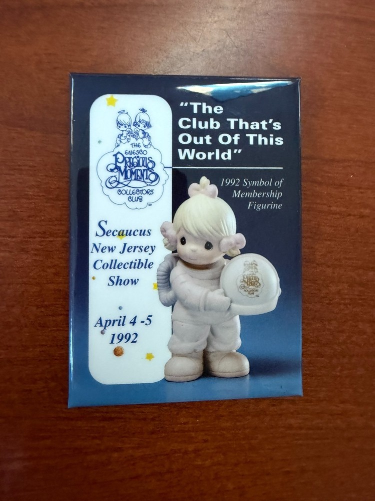 Precious Moments Secaucus Collectible Show '92 Club That's Out Of This World Pin
