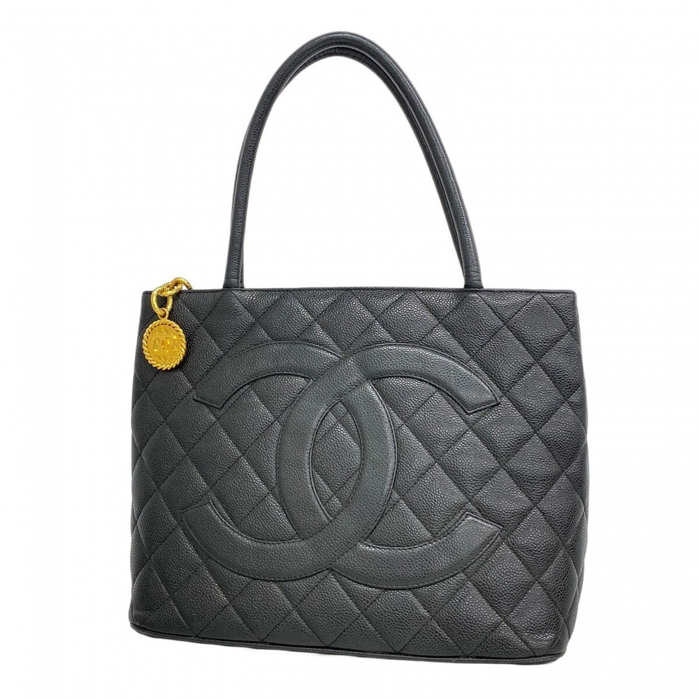 Chanel Classic Black Quilted Leather Tote Bag 429620