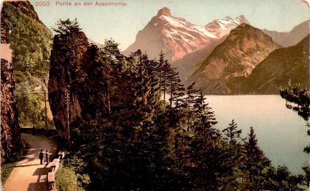 Axenstrasse, Photoglob Co., Zürich Postcard