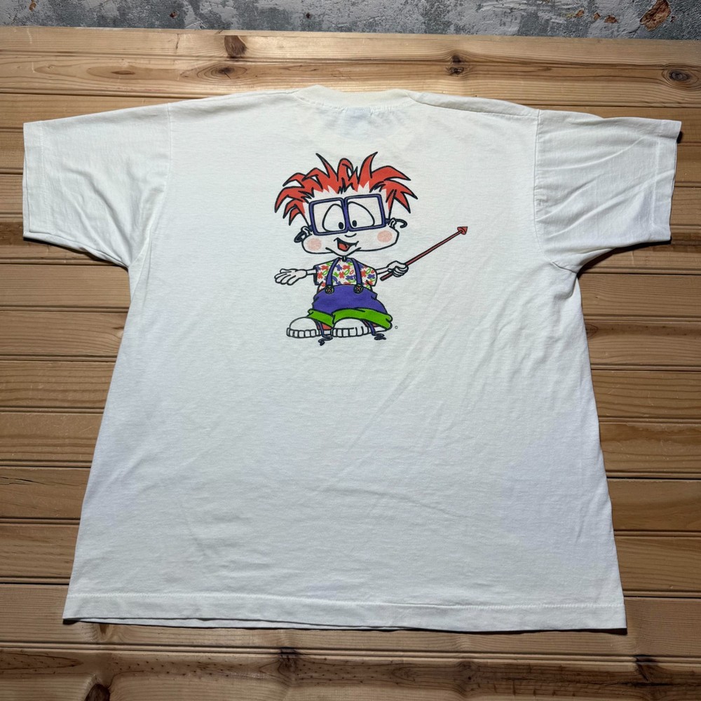 Vintage 80s Sammy Corporation Video Game Kid Cartoon Promo T-Shirt USA Made - XL