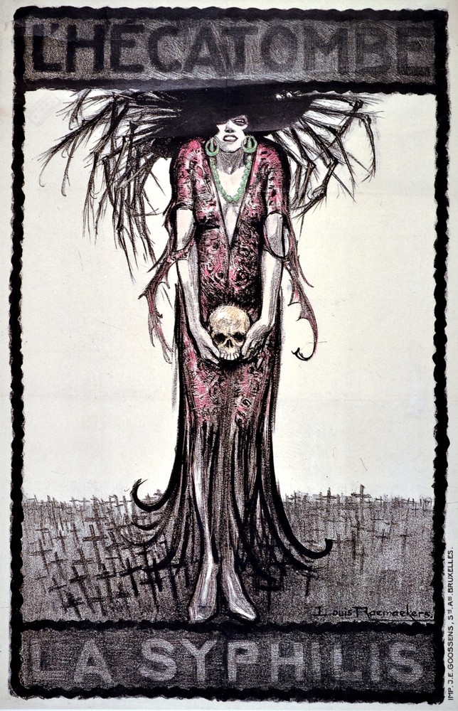 L' Hecatimbe La Syphilis Decorative Poster. Home Graphic Art Design 3979