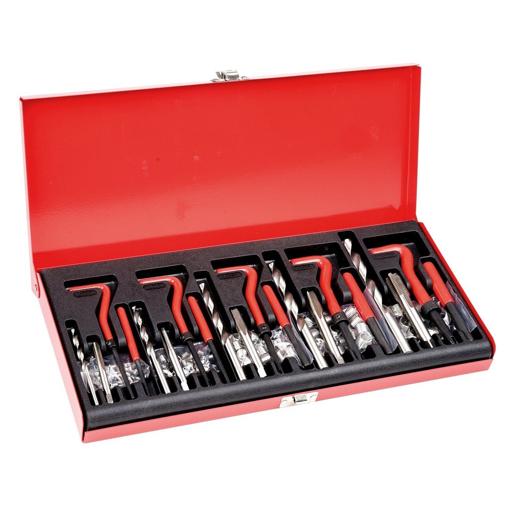 166Pc Helicoil Thread Repair Kit Metric M5 M6 M8 M10 M12 HSS Drill Tap Insert