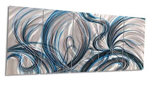Abstract Metal Wall Art for Living Room Modern Home Decor-image
