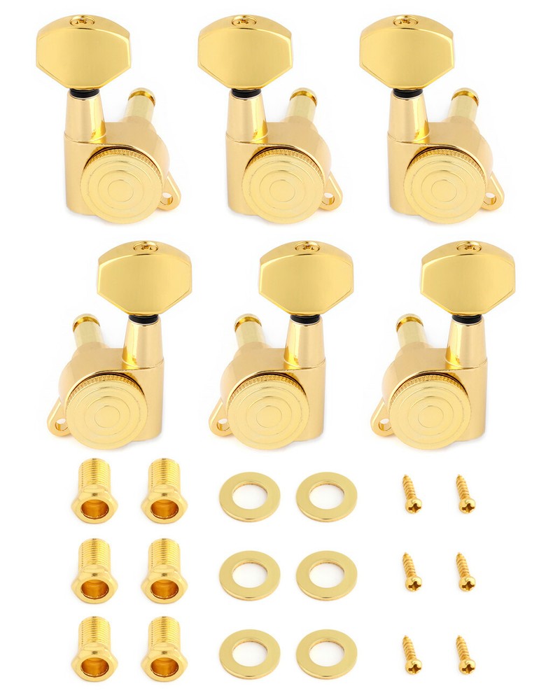 Metallor Guitar Locking Tuner Tuning Pegs Machine Heads 3R3L LP Guitar Parts