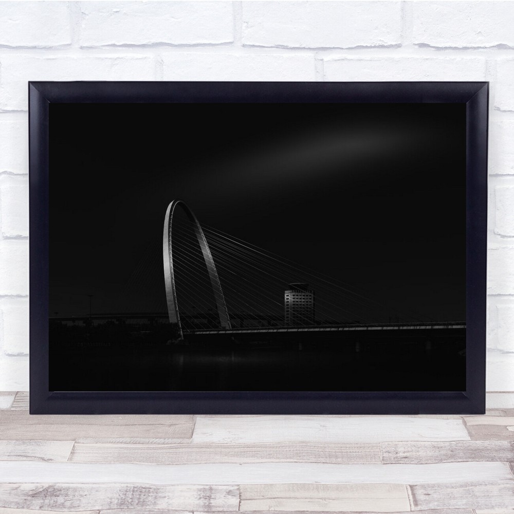 Zhicheng Road Steel Cable Bridge Wall Art Print