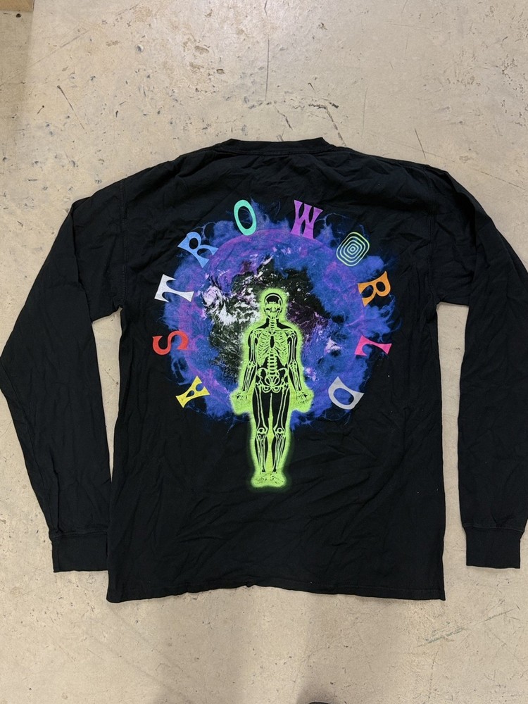 Travis Scott Astroworld Tour T-shirt  Medium Long Sleeve Wish You Were Here