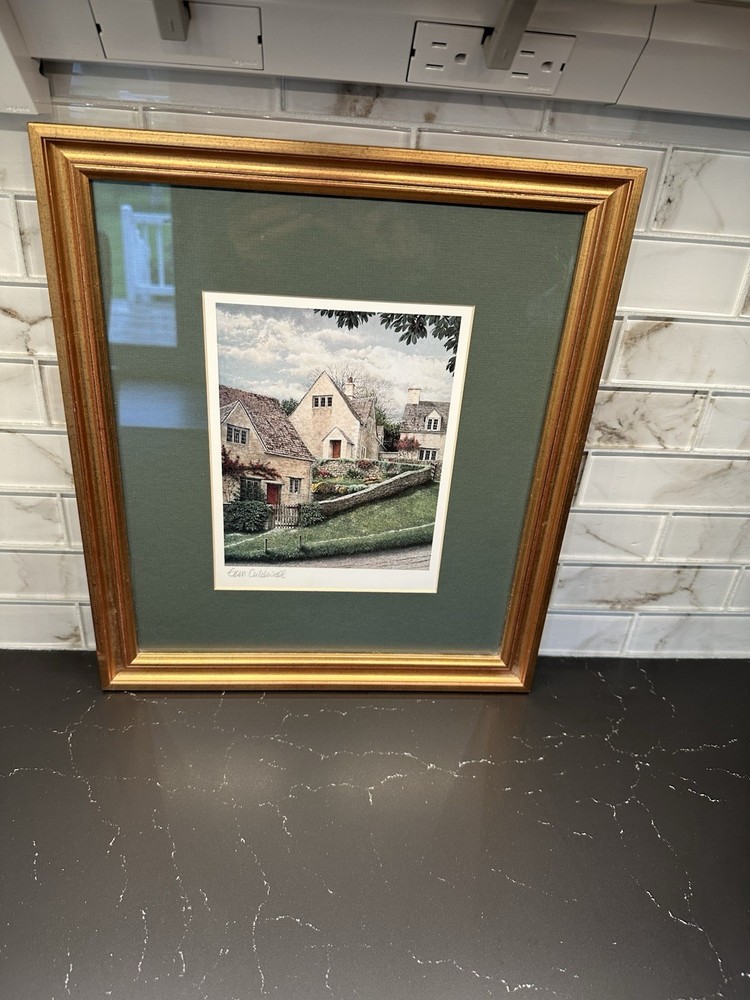 Framed Artwork Print by Tom Caldwell, English Homes Countryside, Height 15” 13”