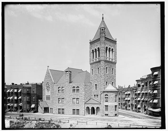 Boston Massachusetts First Church of Christ Scientist c1900 Church Tower