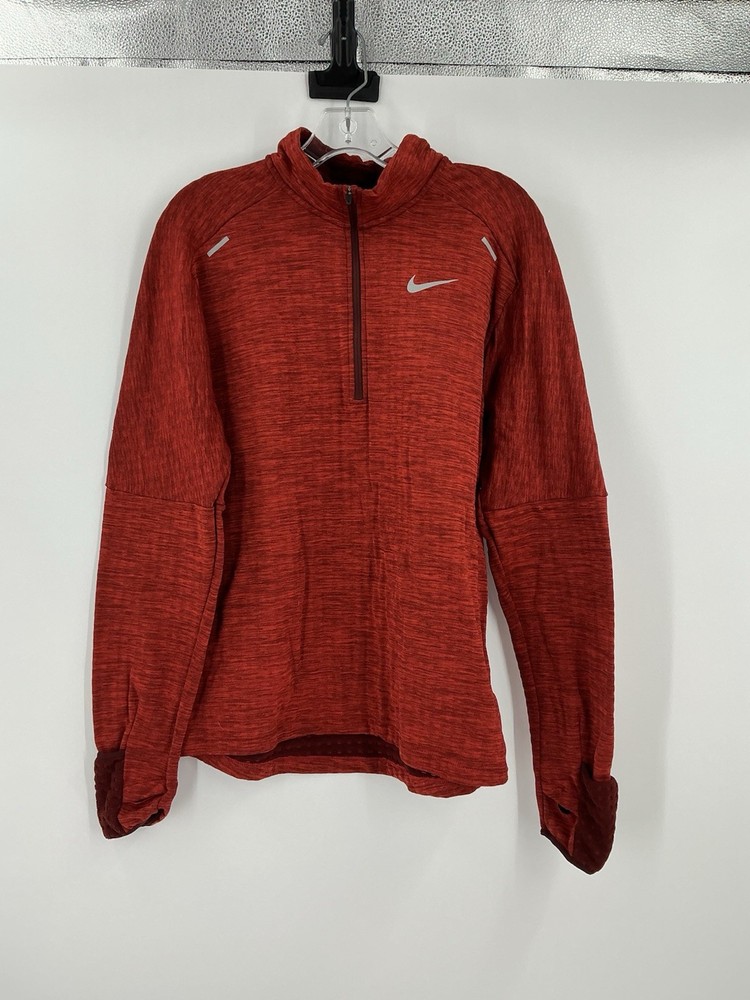 MENS NIKE THERMA SPHERE HALF ZIP 1/2 RUNNING TOP CU6087 Medium
