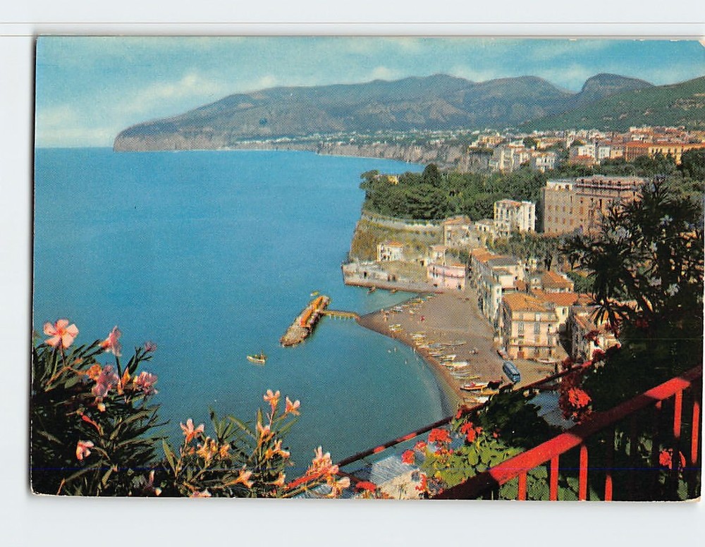 Postcard Panoramic View Sorrento Italy