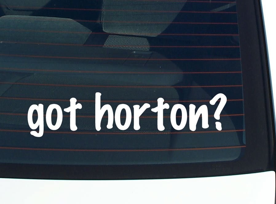 Horton Family Car Decal Funny Bumper Sticker Vinyl Window Pride