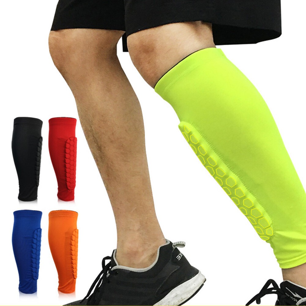 Soccer Football Protective Socks Basketball Riding Shin Guard Pads Leg Sleeves